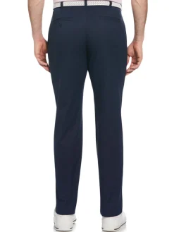 Ben Hogan Active Waistband Flat Front Golf Pant - Black Iris