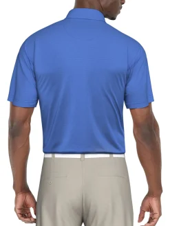 Ben Hogan Fine Line Stripe Polo Shirt - Palace Blue