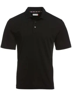 Ben Hogan Mini Ottoman Textured Polo Shirt - Caviar