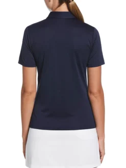 Ben Hogan Women's Solid Ventilation Polo - Peacoat