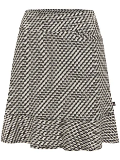 Birdee Sport Women's Cosmic Wave 18" Skort - White/Black