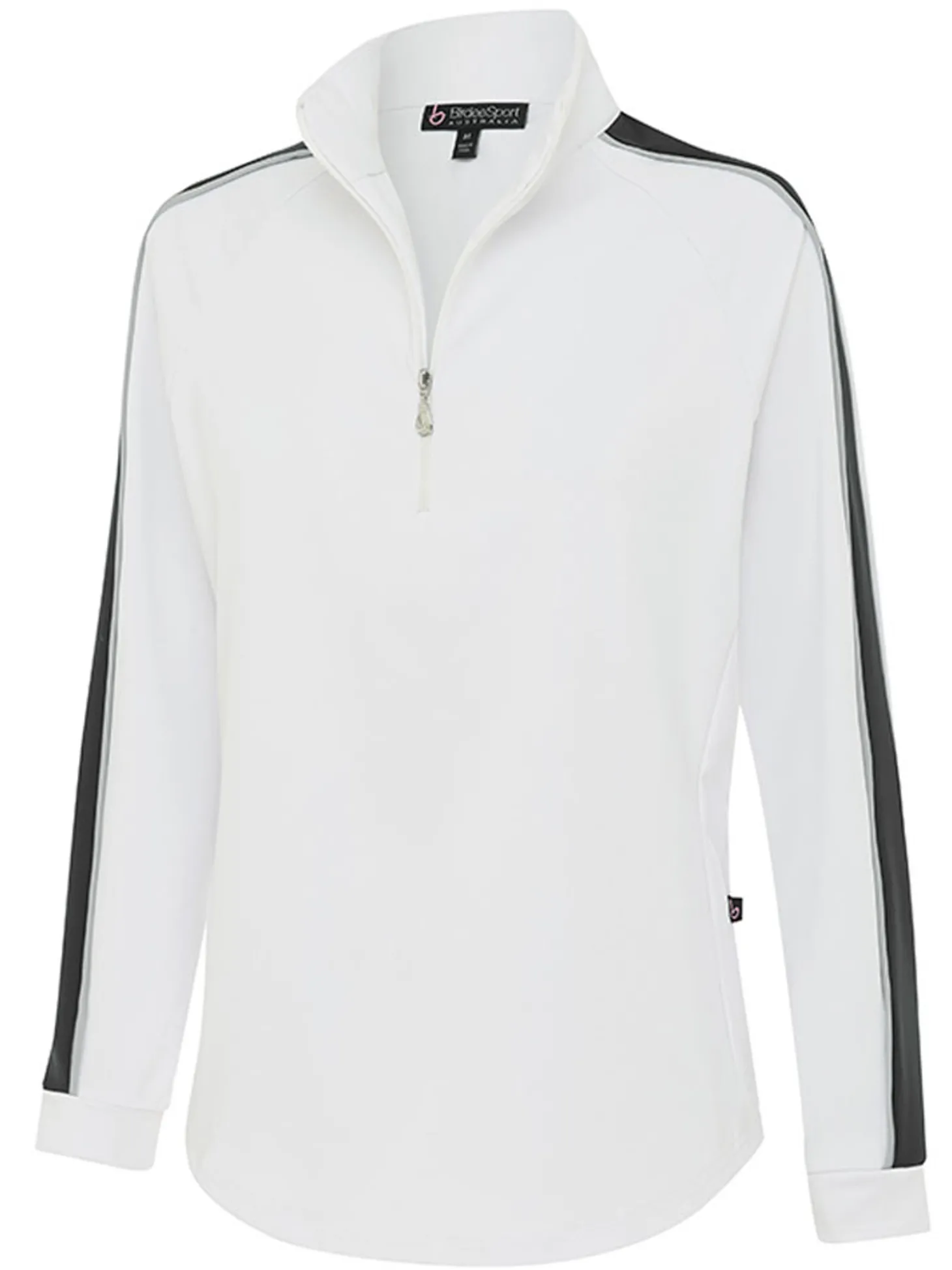 Birdee Sport Women's Linda Long Sleeve Top - White/Black