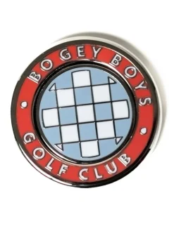 Bogey Boys Check Ball Marker - Tangerine