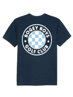 Bogey Boys Check T-Shirt - Midnight