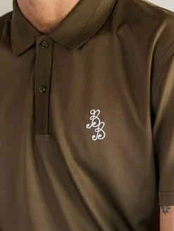 Bogey Boys Essential Athletic Polo - Bogey Brown