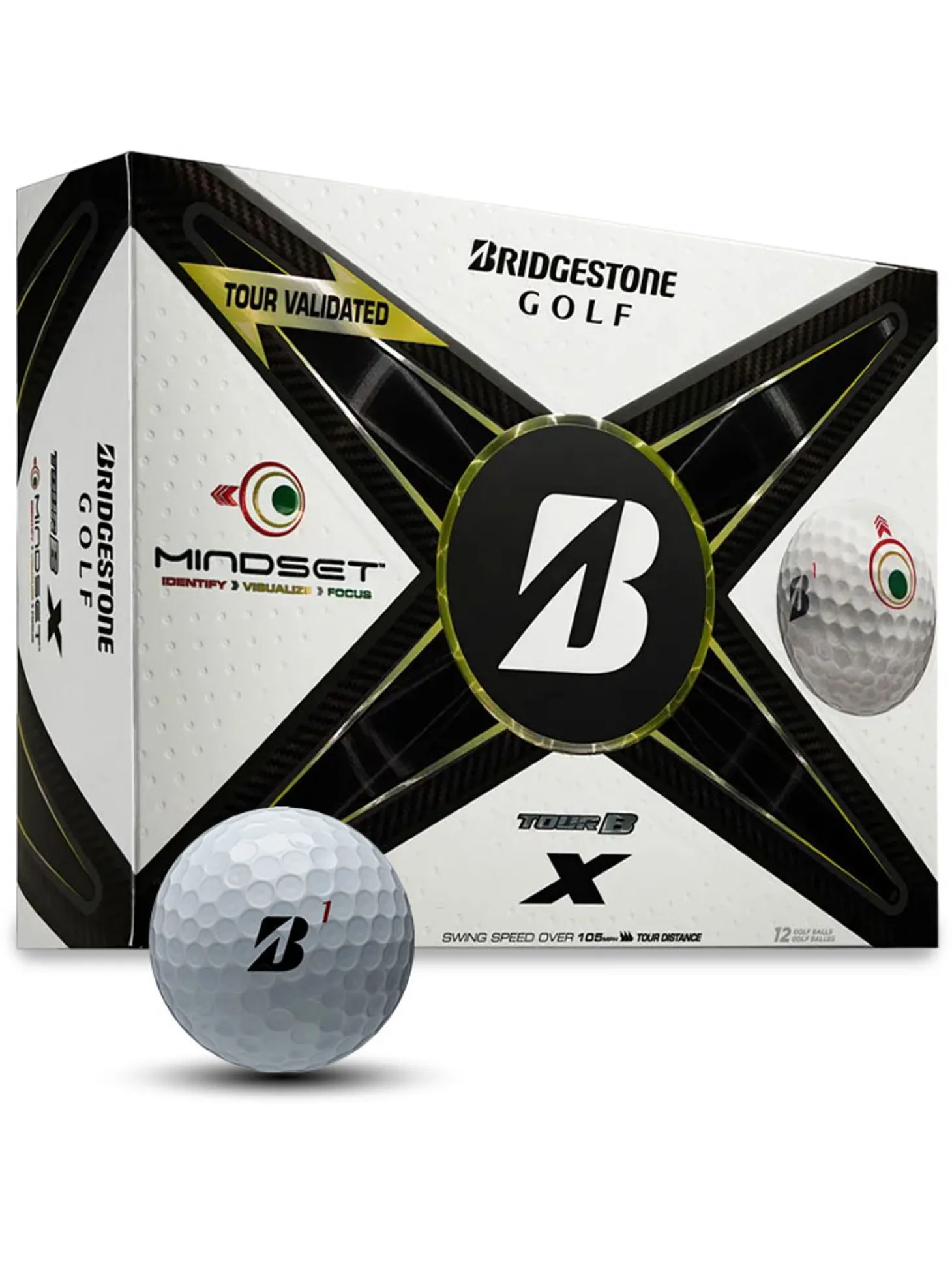 Bridgestone TOUR B X MindSet Golf Balls
