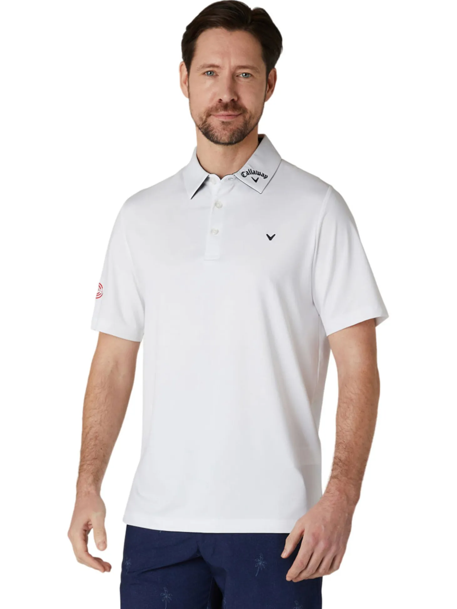 Callaway 3 Chev Odyssey Tour Polo - Bright White