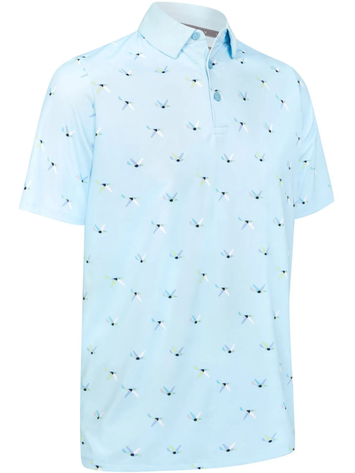 Callaway All Over Birdie Polo - Arctic Paradise