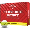 Callaway Chrome Soft 360 Yellow Stripe Golf Balls
