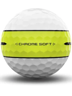 Callaway Chrome Soft 360 Yellow Stripe Golf Balls