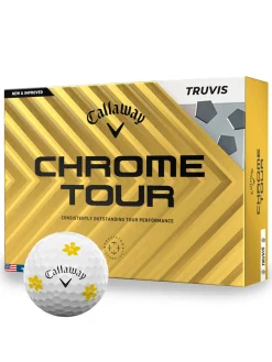 Callaway Chrome Tour Truvis Golf Balls - Daffodil