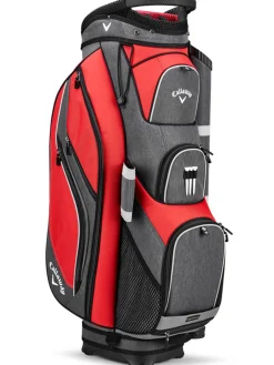Callaway Forrester 19 Cart Bag - Red/Titanium/Silver