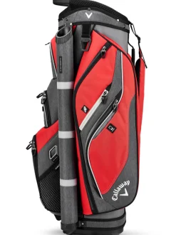 Callaway Forrester 19 Cart Bag - Red/Titanium/Silver