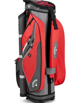 Callaway Forrester 19 Cart Bag - Red/Titanium/Silver