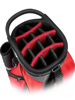 Callaway Forrester 19 Cart Bag - Red/Titanium/Silver