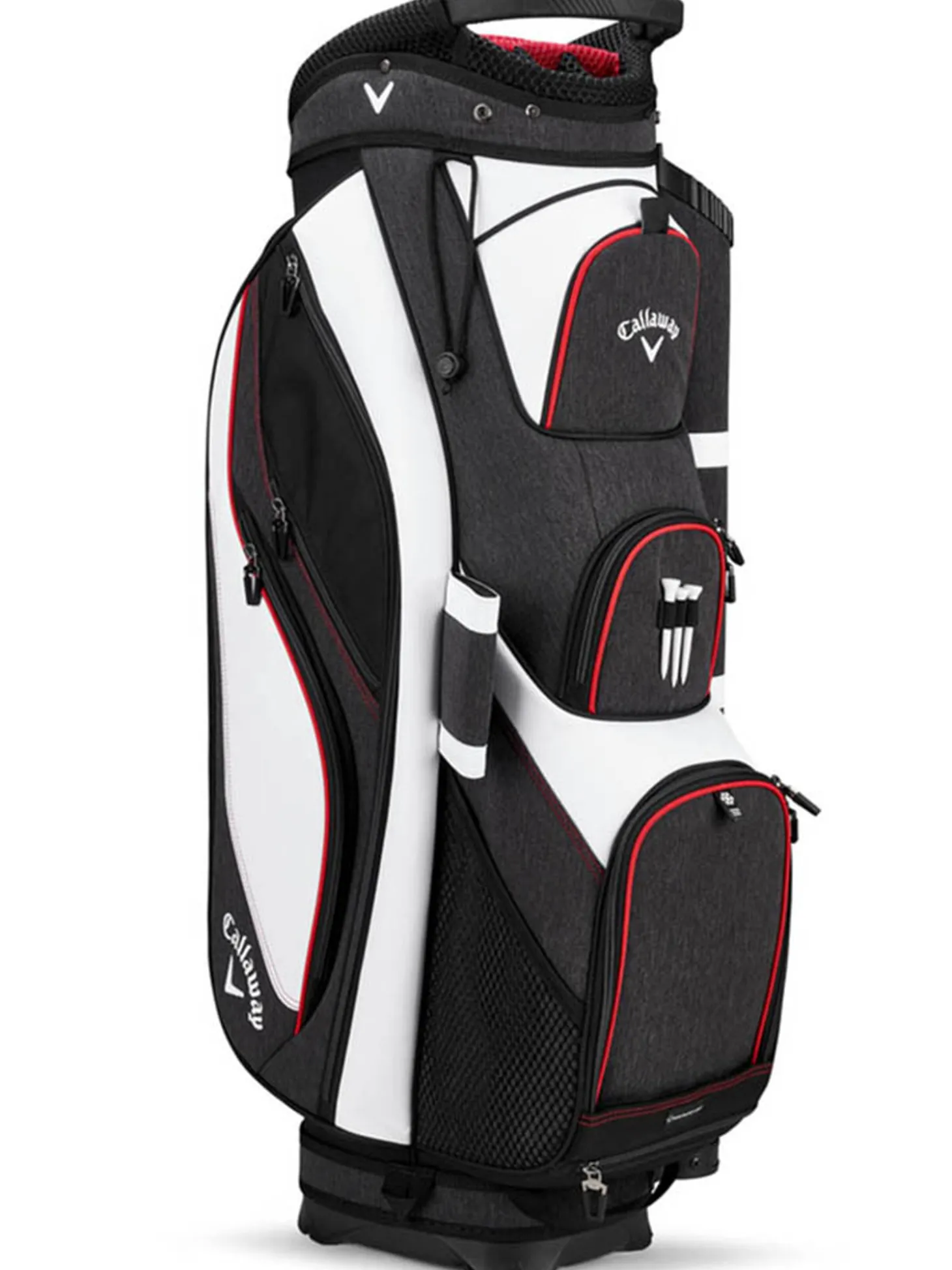 Callaway Forrester 19 Cart Bag - White/Black/Red
