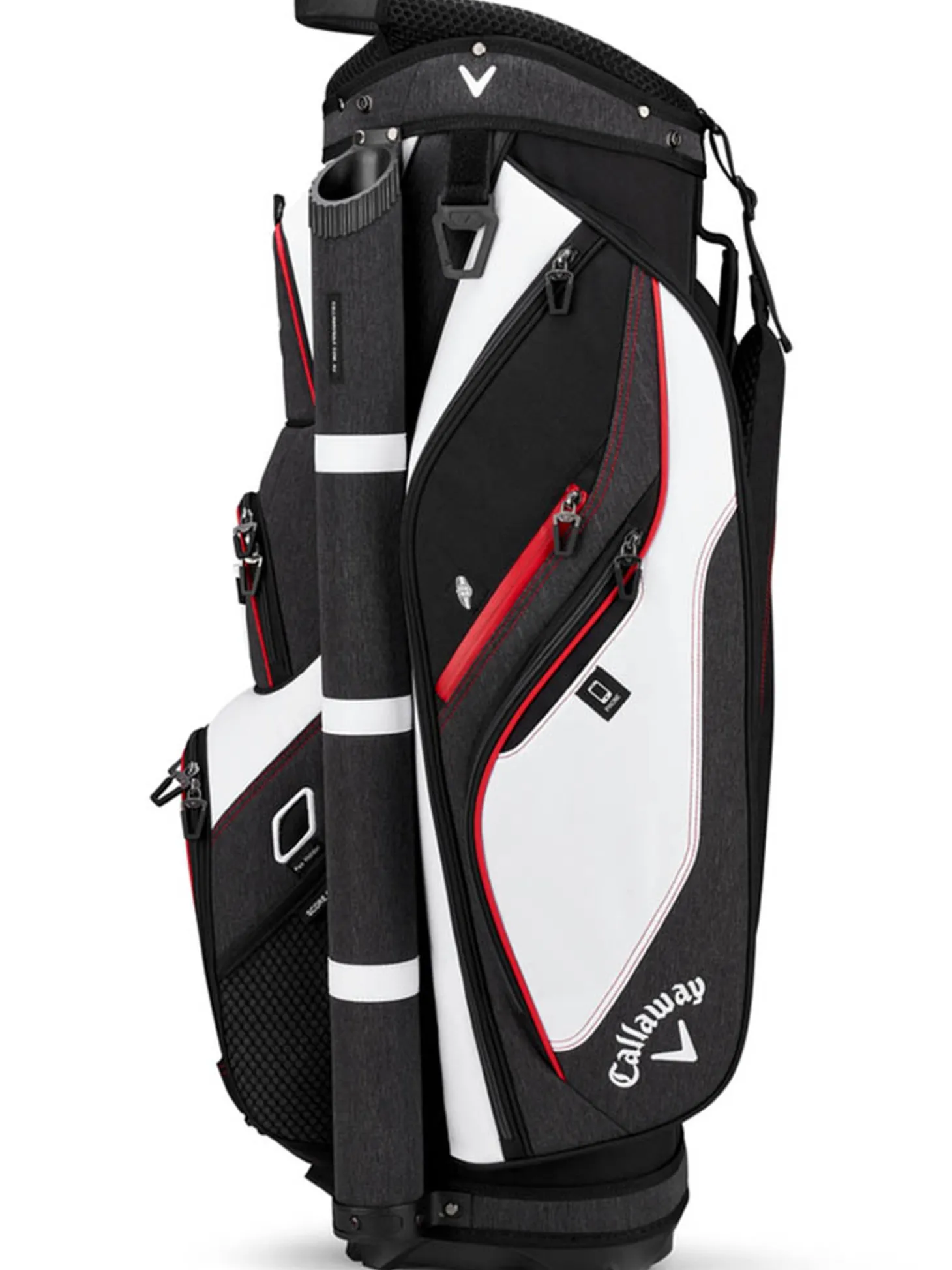 Callaway Forrester 19 Cart Bag - White/Black/Red