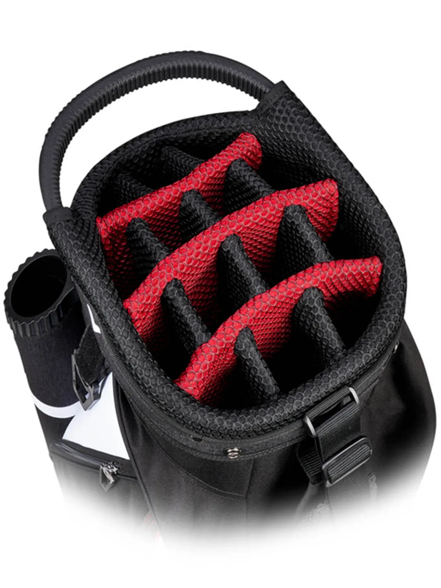 Callaway Forrester 19 Cart Bag - White/Black/Red