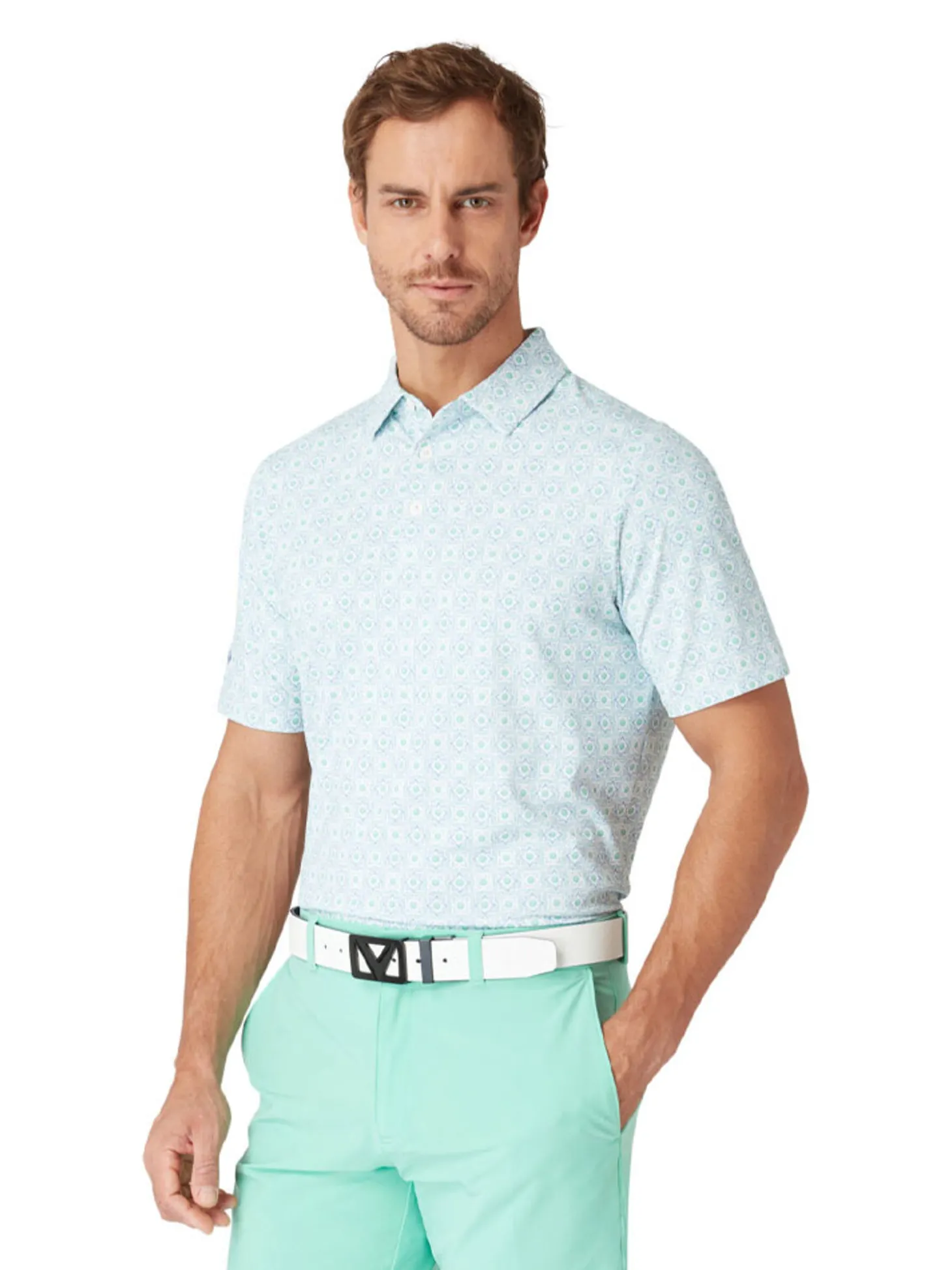 Callaway Foulard Polo - Neptune Green