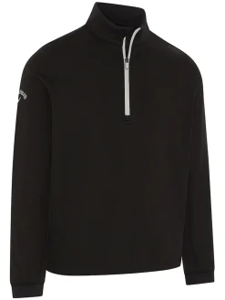 Callaway Hex Fleece 1/4 Zip Pullover - Caviar