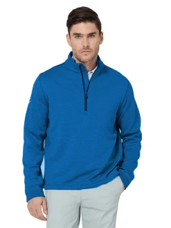 Callaway Hex Fleece 1/4 Zip Pullover - Galaxy Blue