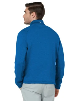 Callaway Hex Fleece 1/4 Zip Pullover - Galaxy Blue