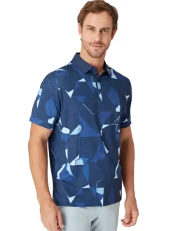 Callaway Kick Flip Print Polo - Peacoat