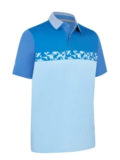 Callaway Oxford Block Polo - Galaxy Blue