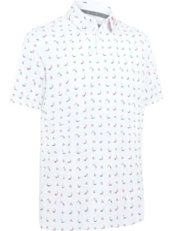 Callaway Swing Chev Polo - Bright White
