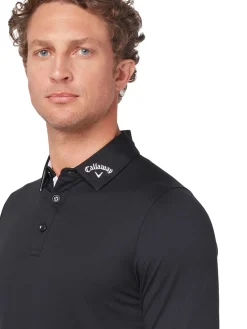Callaway SwingTech Long Sleeve Performance Polo - Caviar