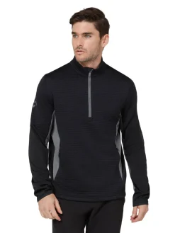 Callaway Textured 1/4-Zip Pullover - Caviar