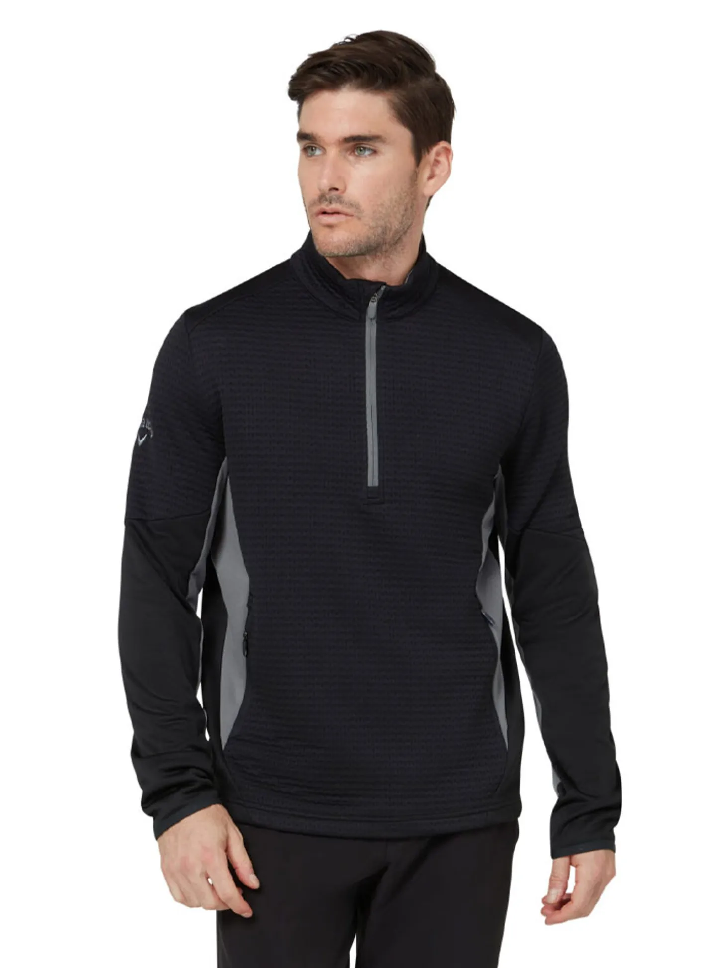 Callaway Textured 1/4-Zip Pullover - Caviar
