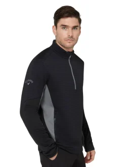 Callaway Textured 1/4-Zip Pullover - Caviar