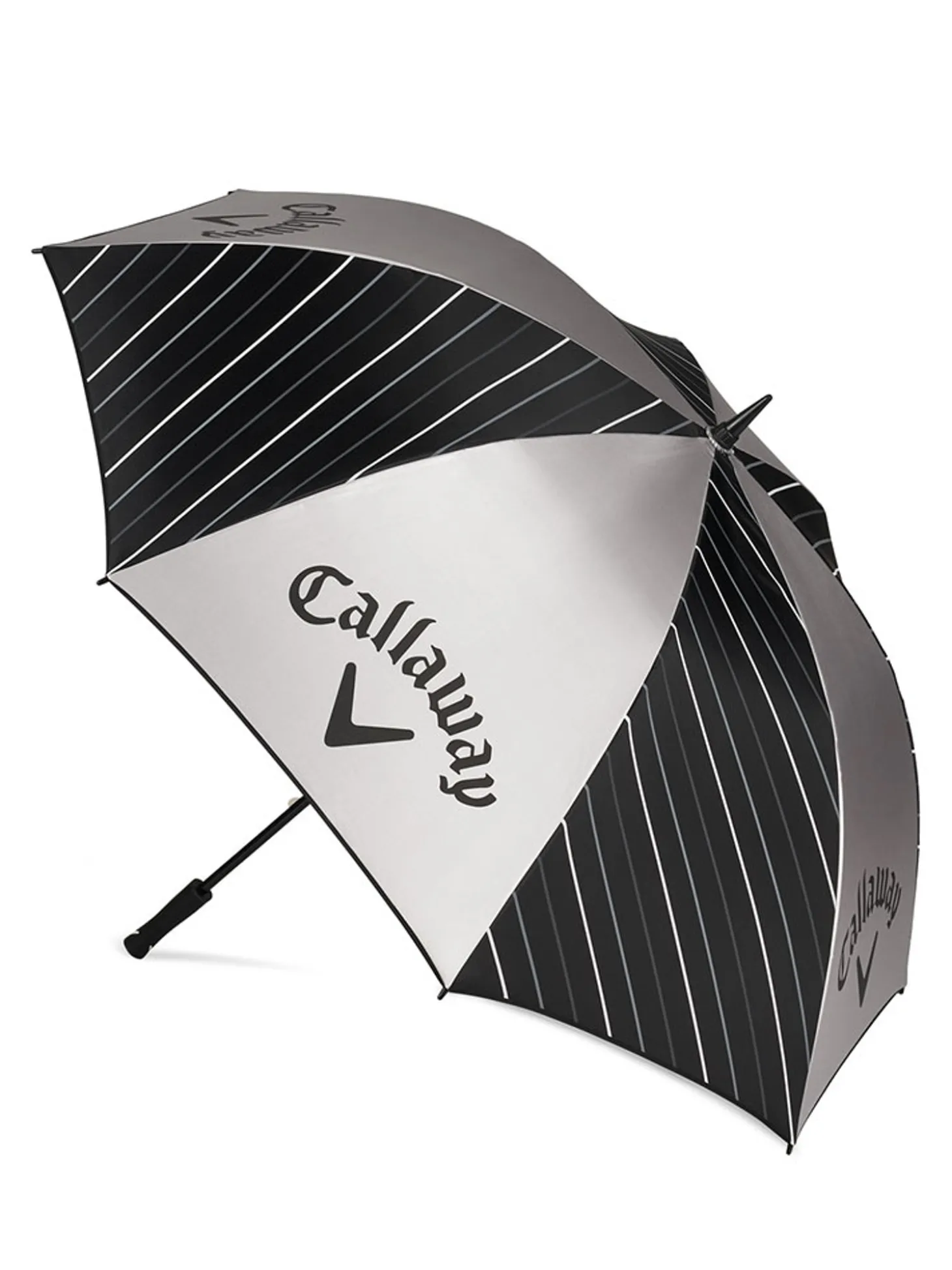 Callaway UV Umbrella - Black/Silver/White