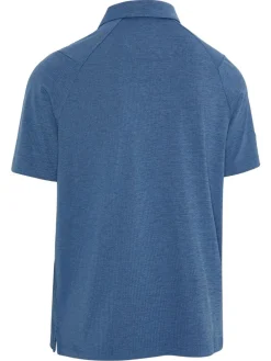 Callaway Ventilated Classic Jacquard Golf Polo - Peacoat