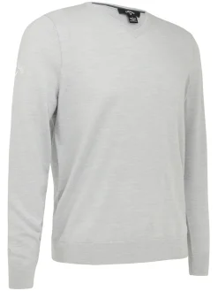 Callaway V-Neck Merino Sweater - Pearl Blue