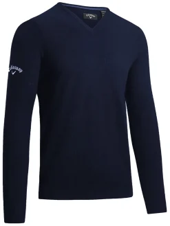 Callaway V-Neck Merino Sweater - Dark Navy