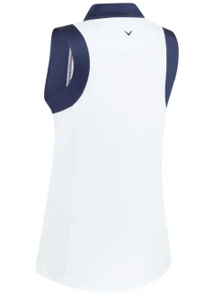 Callaway Women's Birdie Sleeveless Polo - Brilliant White
