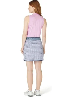 Callaway Women's Chev Geo 17-Inch Wrap Skort - Flint Stone