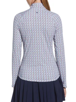 Callaway Women's Chev Geo Sun Protection Top - Flint Stone