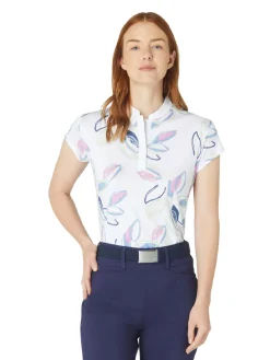 Callaway Women's Linear Petals Polo - Bright White