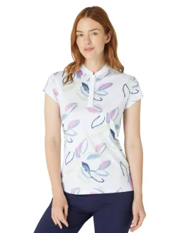 Callaway Women's Linear Petals Polo - Bright White