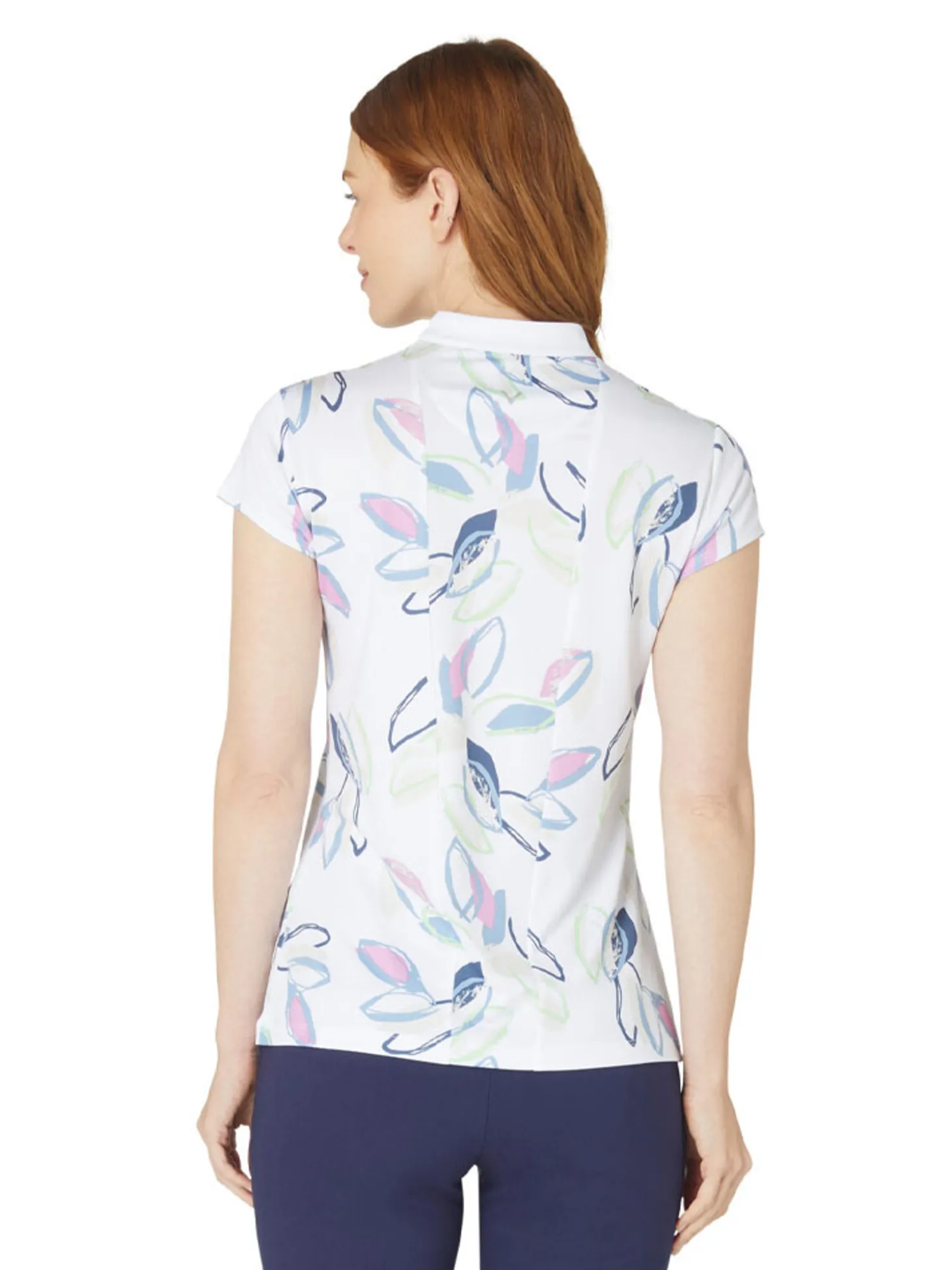 Callaway Women's Linear Petals Polo - Bright White