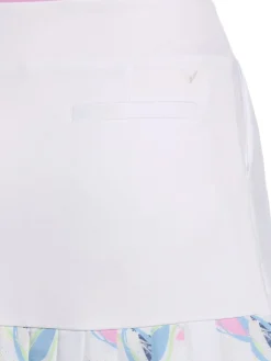 Callaway Women's Linear Petals 17-Inch Skort - Brilliant White