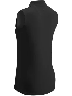 Callaway Women's Sleeveless Knit Polo - Caviar