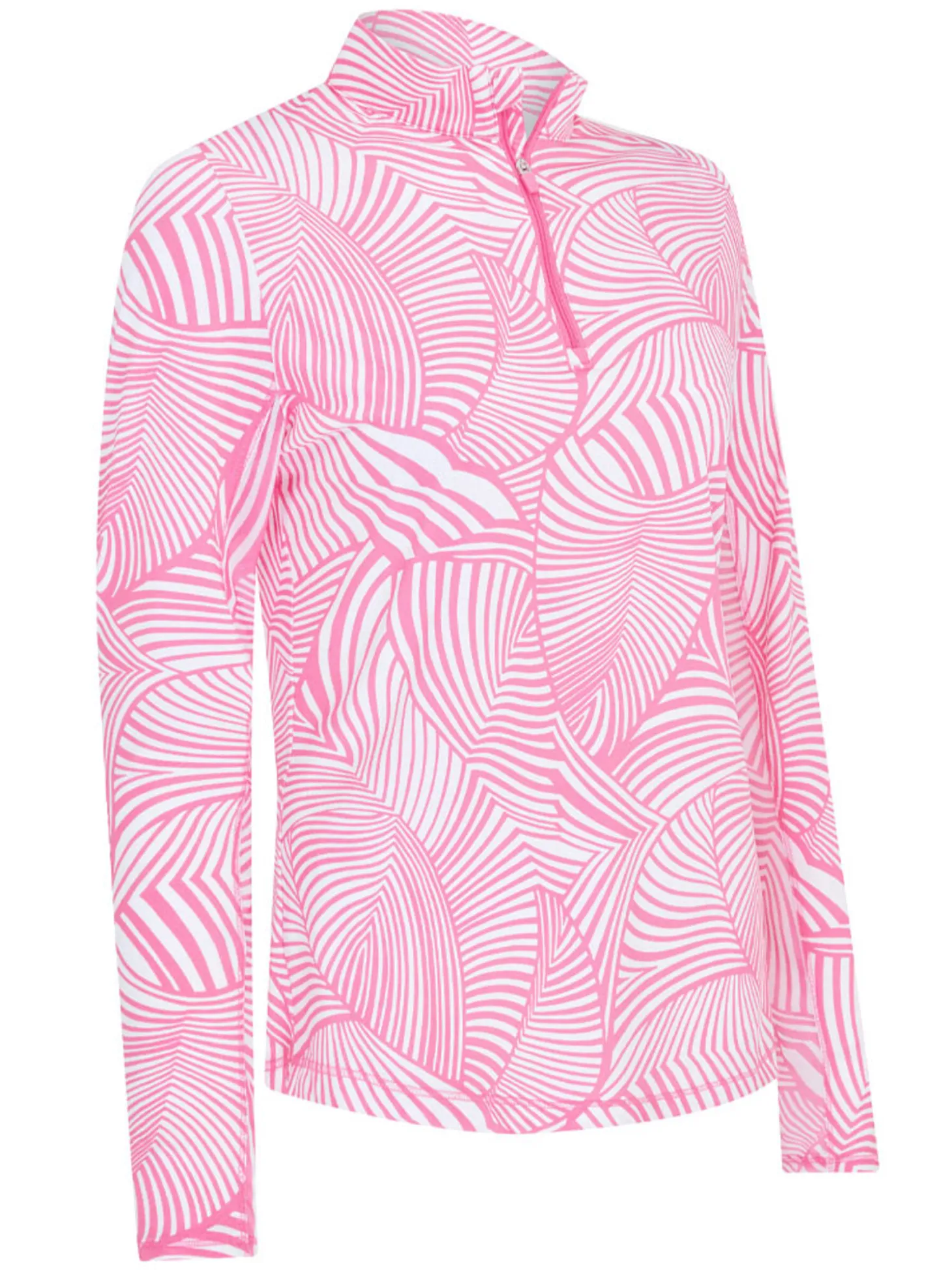 Callaway Women's Stencil Floral Sun Protection Top - Cheeky Pink