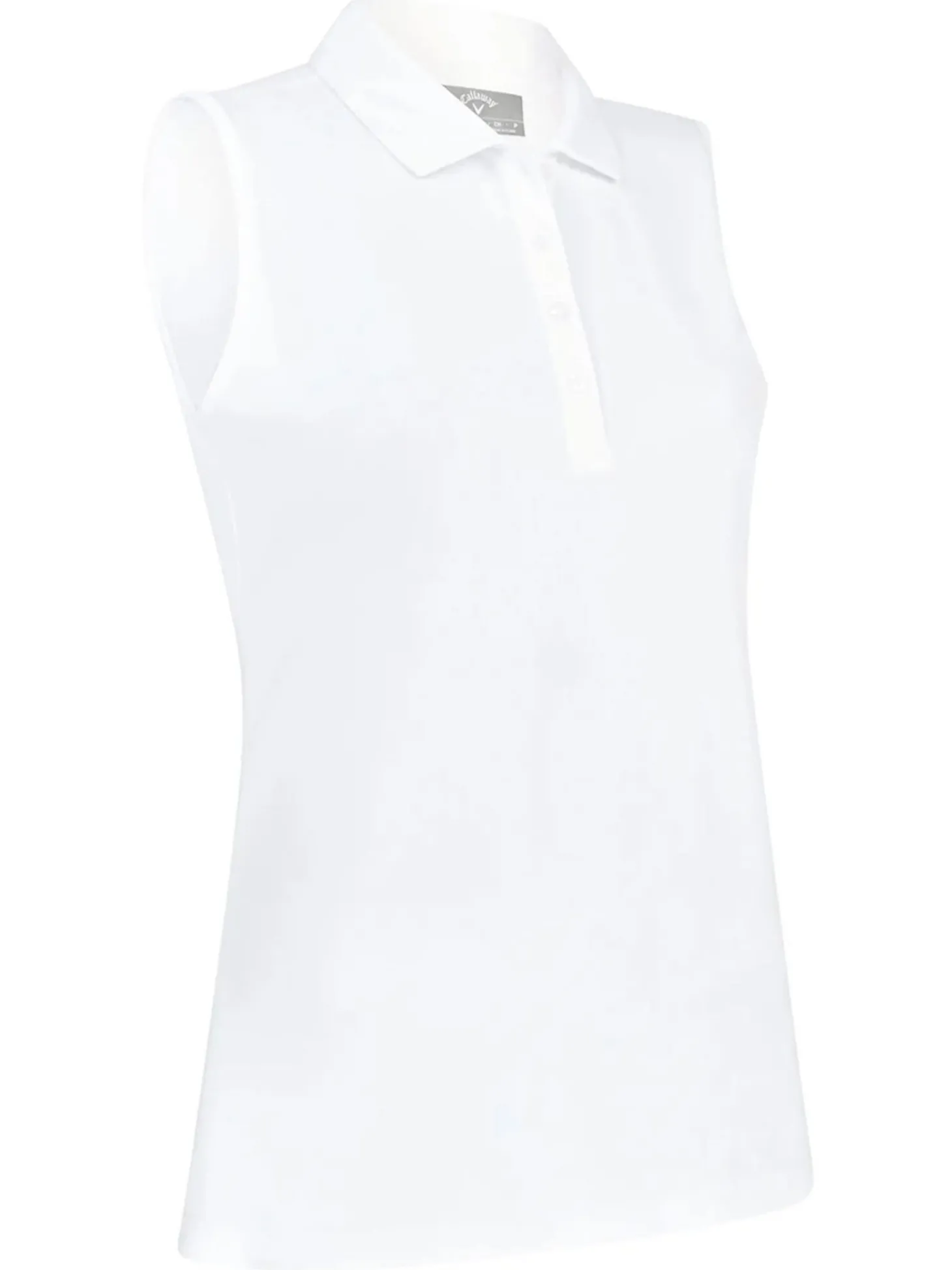 Callaway Women's Tournament Sleeveless Polo - Bright White