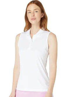 Callaway Women's Tournament Sleeveless Polo - Bright White