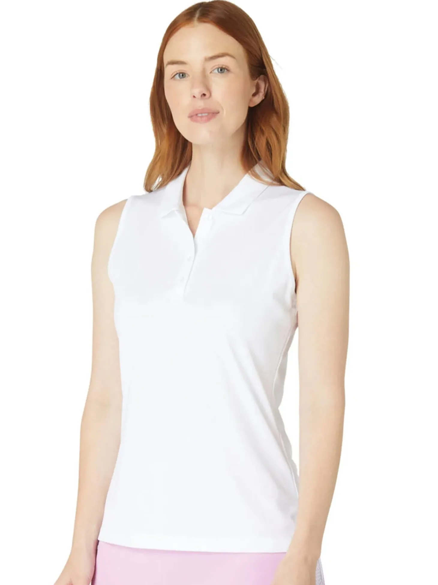 Callaway Women's Tournament Sleeveless Polo - Bright White