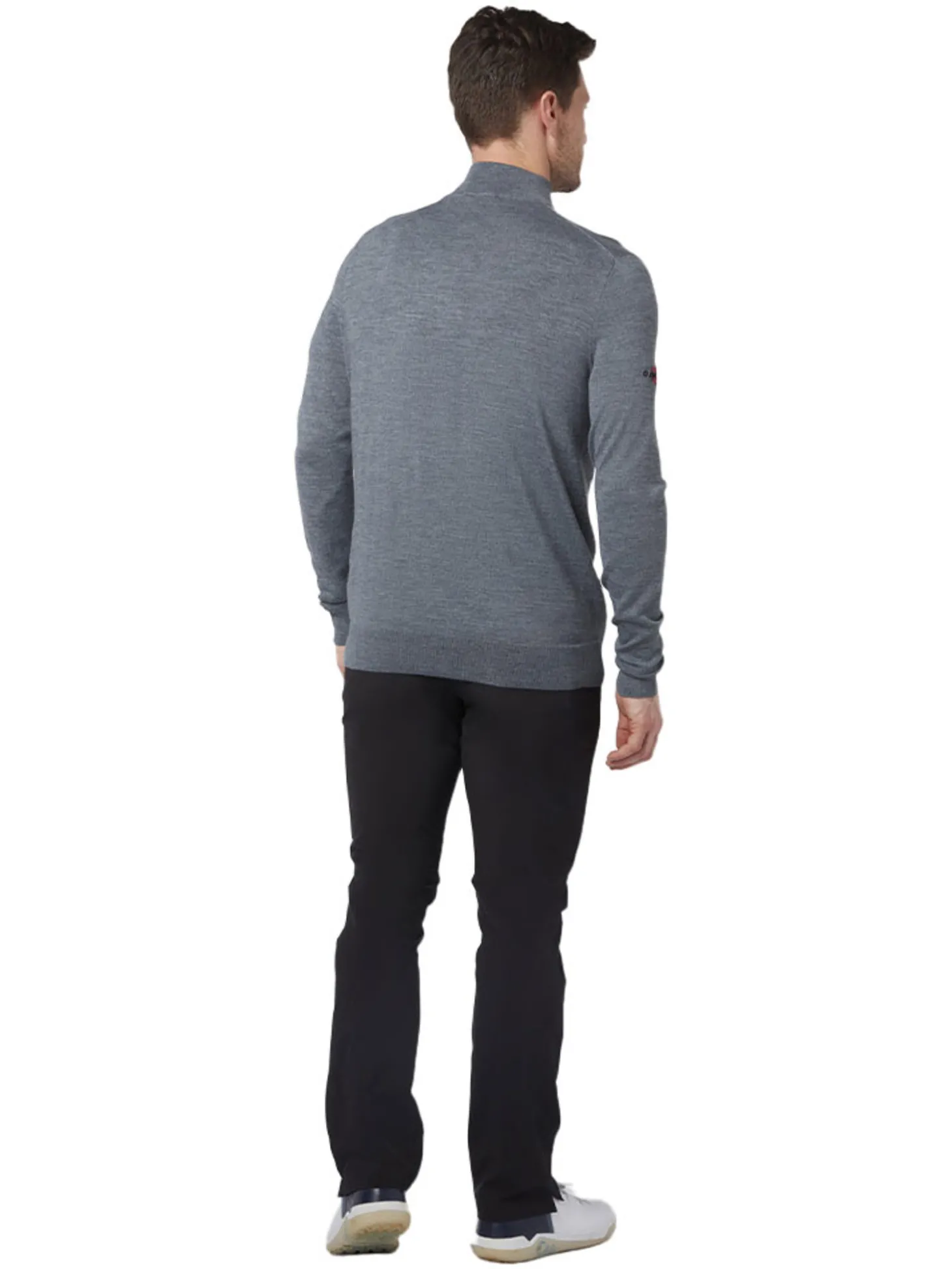 Callaway 1/4-Zip Blended Merino Sweater - Steel Heather